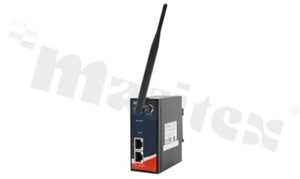 Access Point przemysłowy; Wi-Fi 802.11 b/g/n; 2 porty 10/100Base-T(X) RJ45 (1 port PoE); temp. pracy: -10+60 st.C; zasilanie redundantne 12...48VDC; montaż na szynie DIN; antena w zestawie