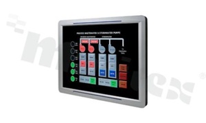 Bezwentylatorowy komputer panelowy 15''; z modułąmi rozszerzeń; procesor Intel Atom E3845 1.91 GHz; 4 USB; 2COM; 2 LAN; głośniki 2x 1W; moduły rozszerzeń o Audio; USB;COM; HDMI;MPCIe; GPIO;CAN Bus; temperatura pracy od -30+60C
