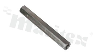 Tulejka dystansowa; mosiężna niklowana; sześciokątna; 345/5; gwint wew-wew; M3; 45mm