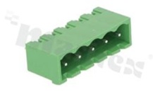 Pluggable terminal block; pitch 5.00mm; 5-ways; male; straight pin header; closed type; UL 300V/16A; TUV:320V/20A