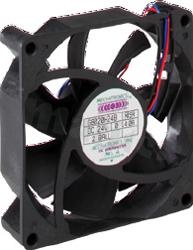 Wentylator; DC; 12VDC; 80x80x20.80mm; 1.20m3/min; 33.00dB; 4 przewody
