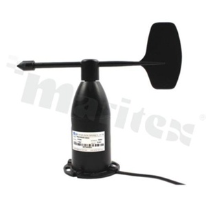 Wind direction sensor; Range: 360deg.; Supply Voltage: 12-24VDC, Resolution:0.1deg.; Output: 0-10V; Main material: aluminum; Ingress protection: IP65, Cable lenght: 1500mm