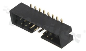 Złącze do PCB; w rastrze 2.00mm; 16-stykowe; montaż: SMD; męskie; proste