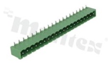 Listwa zaciskowa rozłączalna; w rastrze 5.00mm; 20-torowa; męska; kątowa; zabudowana; UL 300V/8A; TUV:250V/7A