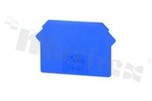 End wall for ZUG-2,5|ZUG-4|ZUG-6|ZUG-10 ; 1,0mm thick; yellow; snap-on mounting