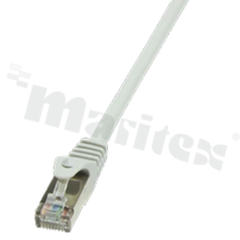LOGILINK CP1062D; patch cord SF/UTP; linka:CCA; CAT5E; kolor szary; 3 m; średnica żyły 26AWG