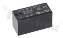 Przekaźnik elektromagnetyczny; prąd znamionowy 8A; napięcie cewki 24VDC; podwójne styki przełączne (2C); 8A/30VDC; 8A/250VAC