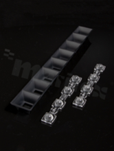 Odbłyśnik for LED; Number of LEDs: 8; Dimensions: 305X38mm; Height: 21.1mm; meterial: PC; Fastening: screw