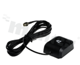 Antenna; active; rectangular; GNSS; 1164-1606MHz; 17dB; VSWR<1.46; RHCP; directional; RG174; 3m; SMA; magnetic/adhesive/bracket; 55.2x48x20.5mm; IP67