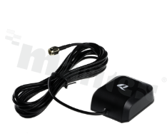 Antena; aktywna; prostokątna; GNSS; 1164-1606MHz; 17dB; VSWR<1.46; RHCP; kierunkowa; RG174; 3m; SMA; magnetyczna/przyklejana/bracket; 55.2x48x20.5mm; IP67