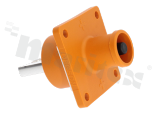 Złącze: zasilające DC; gniazdo; ES-250A; 1,5kV; PIN: 1; IP67; 70mm2, pomarańczowe