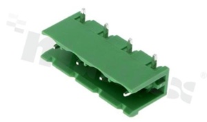 Listwa zaciskowa rozłączalna; w rastrze 7.50mm; 4-torowa; męska; kątowa; otwarta; UL 300V/15A; TUV:400V/20A