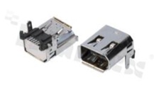 Gniazdo IEEE 1394; 6-stykowe; kątowe; do montażu SMD