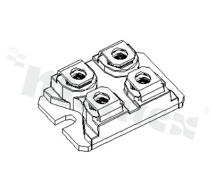 Bridge Rectifier; 1200V; 2x100A; double; -55+150 deg.C; SMD; SOT227