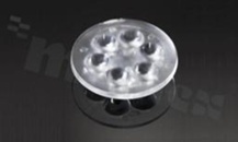 Soczewka ANNA-50-6-M-11812 na 6 diod, Medium 19&deg;, średnica 50mm, wysokość 10,7mm, do wszystkich diod LED High Power CREE serii XP-G; XP-E; XB-D, Ledil