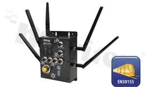 Router 3G przemysłowy kolejowy z VPN; norma kolejowa EN50155; wbudowany modem GSM/GPRS/EGPRS/EDGE/WCDMA/HSDPA/HSUPA; dual Wi-Fi 802.11 a/b/g/n; 2 porty 10/100/1000Base-T(X); złącza M12; slot SIM; WYCOFANY Z PRODUKCJI