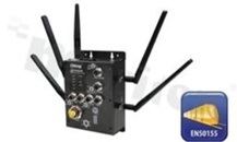 Router 3G przemysłowy kolejowy z VPN; norma kolejowa EN50155; wbud. modem GSM/GPRS/EGPRS/EDGE/WCDMA/HSDPA/HSUPA; dual Wi-Fi 802.11 a/b/g/n; 2 porty 10/100/1000Base-T(X); złącza M12; slot SIM; WYCOFANY Z PRODUKCJI