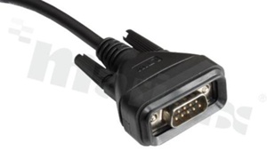 Plug D-sub; 9 contacts; male; shielded; screw; with cable 2m; IP67