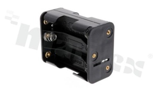 6xAA Battery holder; with 6 prong snap