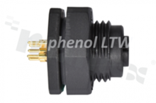 Receptacle NMEA2000, for panel, 5 pins, female, plastic, 4A, front side nut, PCB, IP68, UL