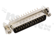 D-Sub Connector; male; 25 contacts; straight