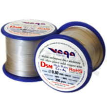 Silver coated copper wire; diameter 0.80mm; SWG 21; -40+105 deg.C; 55m; 250g.