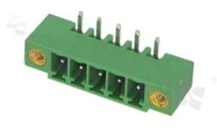 Pluggable terminal block; pitch 3.81mm; 5-ways; male; R/A pin header; closed type; with fixed screws; UL 300V/10A; TUV:300V/10.5A