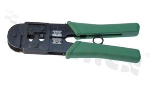 Crimp tool/stripper; for modular contacts TPLUG-6P.., TPLUG-8P