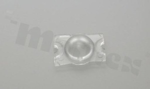 Lens for LED high power; angle: 92 to 136 degrees FWHM; Number of LEDs: 1; Dimensions: 20x16mm; Height: 6.9mm; meterial: PMMA; Fastening: pin; screw