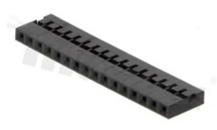 Korpus listwy; w rastrze 2.00mm; 1x16 styków; montaż: do przewodów; żeńska; jednorzędowe
