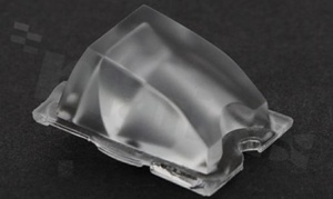Lens for LED high power; angle: asymmetric; Number of LEDs: 1; Dimensions: 20x16mm; Height: 8.8mm; meterial: PMMA; Fastening: tape; pin; screw