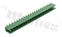 Listwa zaciskowa rozłączalna; w rastrze 5.08mm; 22-torowa; męska; kątowa; otwarta; UL 300V/16A; TUV:320V/20A