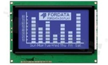 Wyświetlacz LGM; LCD graficzny; 240x128 pikseli; STN niebieski negatyw; z podświetleniem LED białym; kąt patrzenia 6:00; 5.0 V;