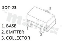 Transistor: NPN; bipolar; 45V; 0.5A; 300mW; -55+150 deg.C; SMD; SOT23