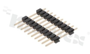 Pin Header; pitch 2.54mm; 1x10 pins; assembly: THT; male; straight; single row 2-level; 6.0/12.0/3.0mm