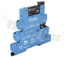 Interface relay; solid-state; 1-phase; rating current 2A; input voltage 24VAC,24VDC; switched voltage 240VAC; contact load capacity 2A/240VAC; push-in clamps