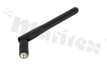 Antena; prętowa łamana; GSM; 900-1800MHz; 3.0dBi; VSWR<2.5; liniowa; dookólna; SMA; przykręcana; fi10x108.5mm; czarny
