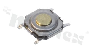 Tact Switch; SMD; dimensions 5.2x5.2; h=4.3mm; dust-proof; operating force 250gf; button: round