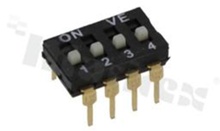 Przełącznik DIP Switch; THT; 4-sekcyjny; raster 2.54mm