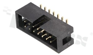 Złącze do PCB; w rastrze 2.54mm; 14-stykowe; montaż: SMD; męskie; proste