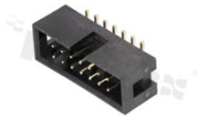 Złącze do PCB; w rastrze 2.54mm; 14-stykowe; montaż: SMD; męskie; proste