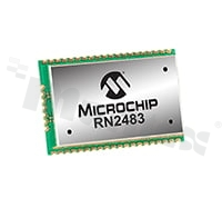 Moduły Sub-GHz; MICROCHIP; RN2483A-I/RM104; 1.74 MHz; 3.467 mm; I2C, SPI, UART; 870 MHz