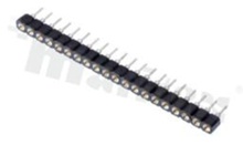 SIP Socket; in pitch 2.54mm; 1x20-pins; precise