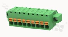 Listwa zaciskowa rozłączalna; w rastrze 3.50mm; 9-torowa; żeńska; na przewód 1.50mm2 (28-16AWG); kierunek wtykania równoległy do osi przewodów; z zaciskiem sprężynowym; z zaczepem śrubowym; styki z fosforobrązu; stalowa klatka; UL 300/8A TUV 250/12A
