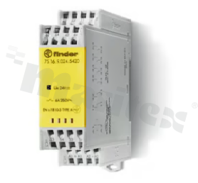 Electromagnetic modular relay; forcibly guided contacts; coil voltage 110VDC; 6 pole 6A (4NO + 2NC); coil power 1W; 6A/250VAC, -40÷70°C; IP20; push-in terminals; DIN