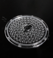 Soczewka do diod LED mid power; kąt rozsyłu:90 stopni FWHM; ilość diod: 1; rozmiar: okrąg 180mm; wysokość: 10.75mm; rodzaj materiału: PMMA; sposób mocowania: klips