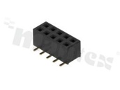 Listwa stykowa do PCB; w rastrze 2.00mm; 2x5 styków; montaż: SMD; żeńska; prosta; dwurzędowe; H=4.0mm