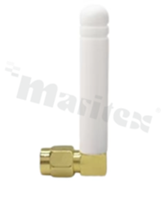 Antena; prętowa kątowa; GSM; 900-1800MHz; 2.0dBi; VSWR<2.5; liniowa; dookólna; SMA; przykręcana; 48x16.7mm; biały
