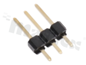 Listwa stykowa do PCB; w rastrze 2.54mm; 1x3 styków; montaż: THT; męska; prosta; jednorzędowe; 3.0/2.54/6.0 mm