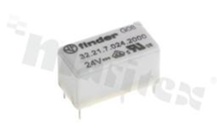 Przekaźnik elektromagnetyczny; prąd znamionowy 6A; napięcie cewki 24VDC; pojedynczy styk przełączny (1C); moc cewki 200mW; 3A/30VDC; 6A/250VAC
